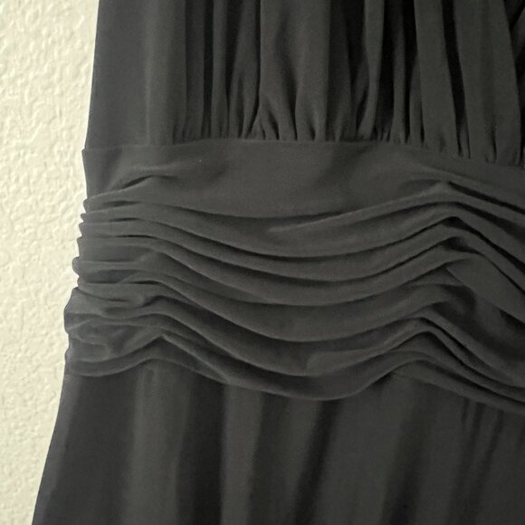 Evan Picone Sz 12 Black Cocktail Evening Sleeveless Dress LBD Formal Gala‎ Party - Picture 7 of 12